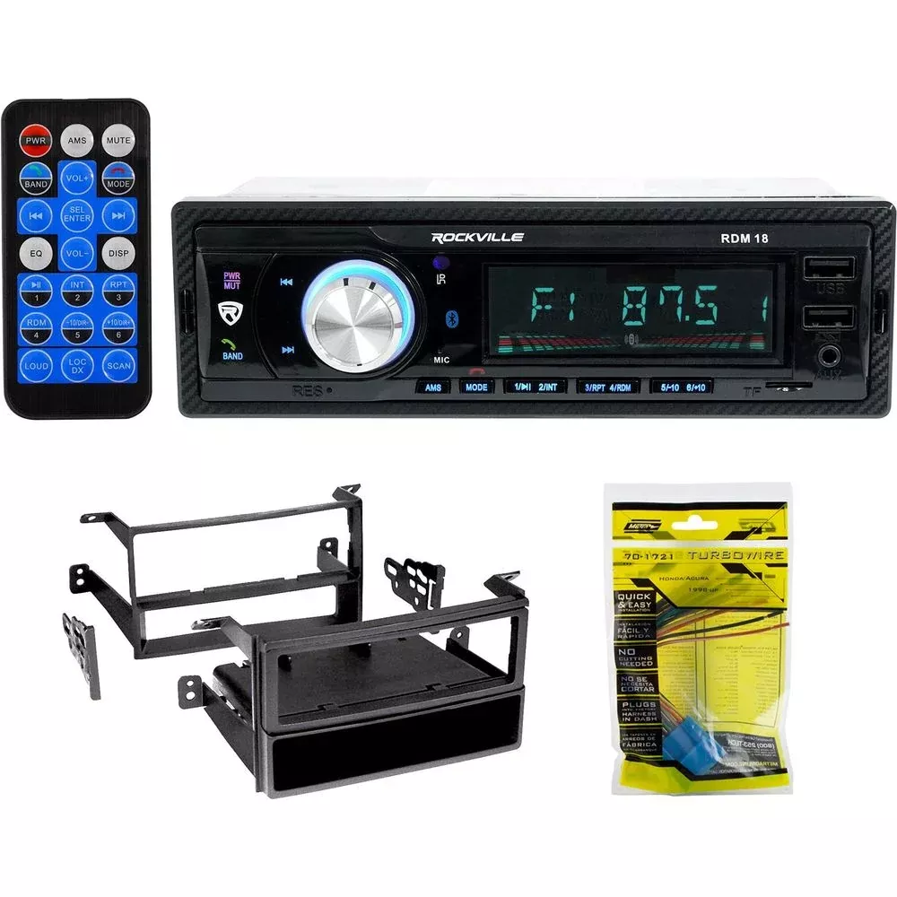 1-Din Digital Media Bluetooth AM/FM/MP3/USB/SD Receiver For 2003-05 Honda Pilot