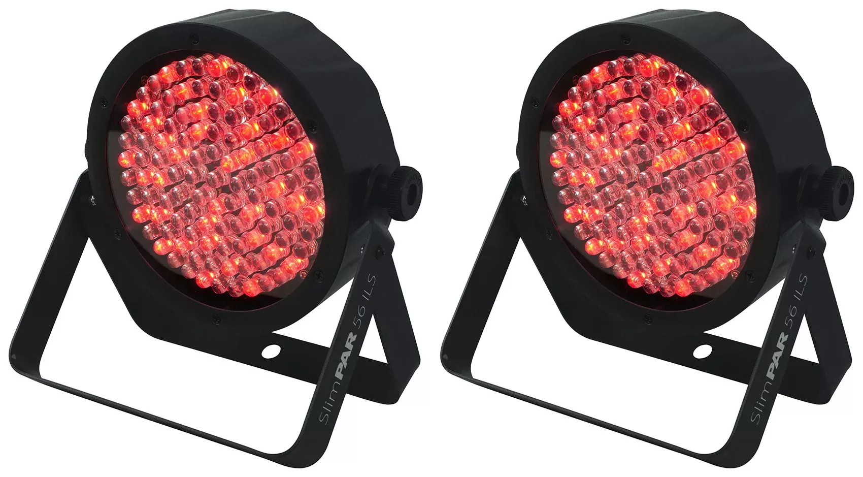(2) Chauvet DJ SLIMPAR 56 ILS DMX RGB LED Par Wash Up-Lights