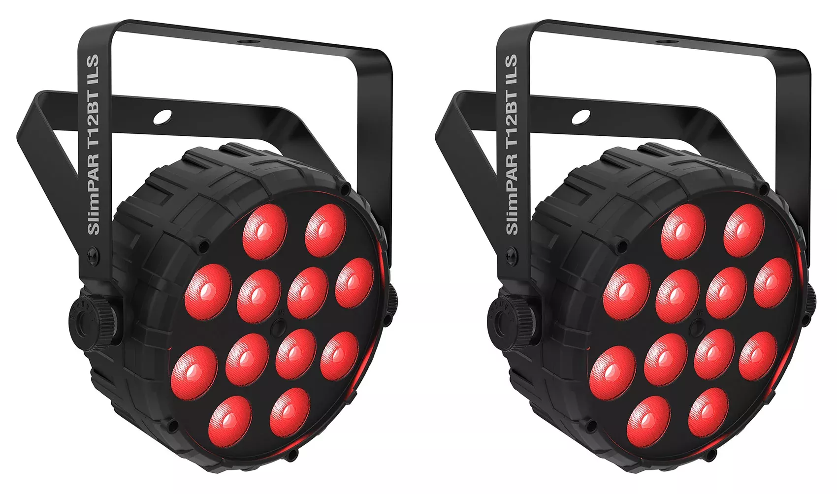 (2) Chauvet DJ SLIMPAR T12 BT ILS Wireless Par Wash Up-Lights w/ Bluetooth