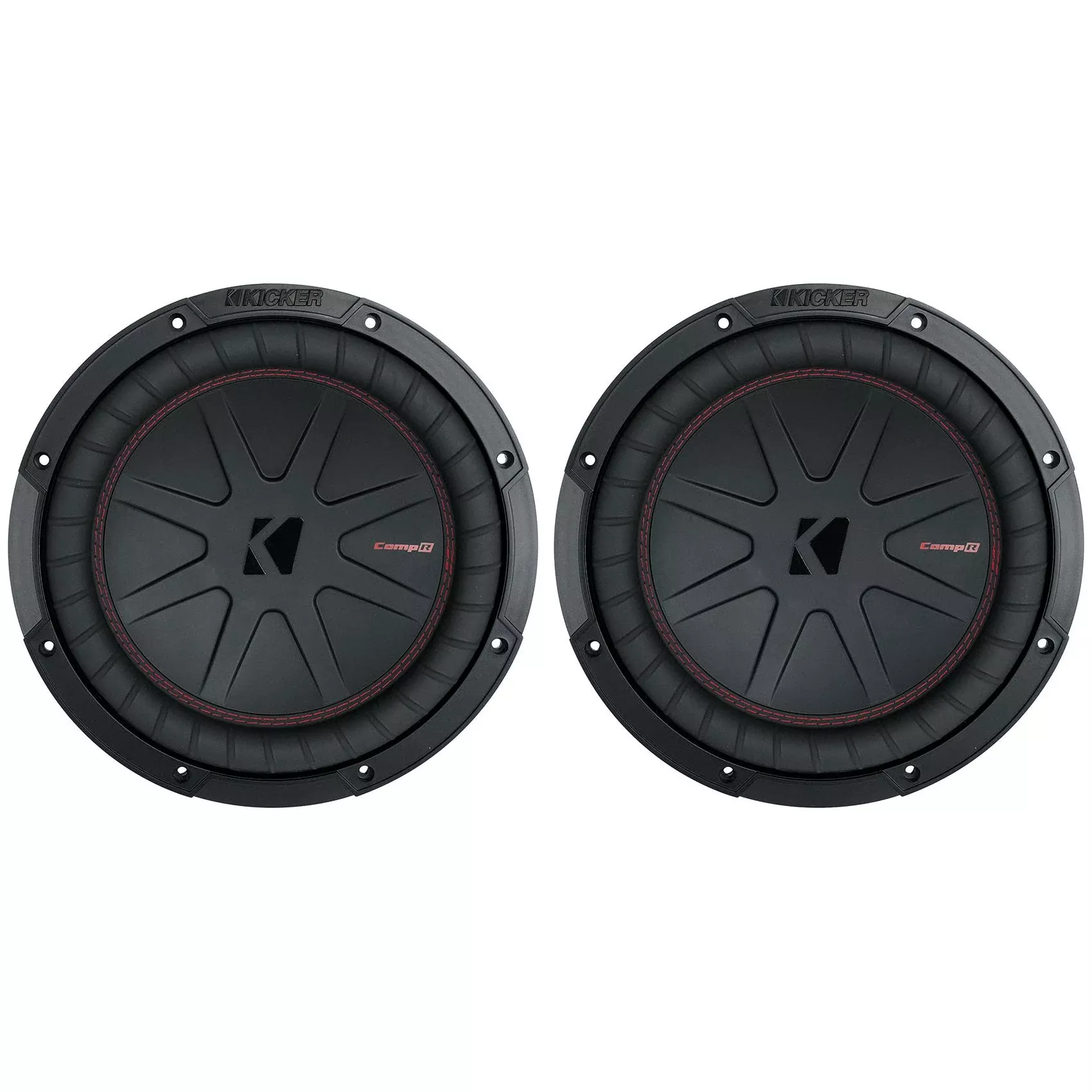 (2) Kicker 48CWR102 COMPR10 10" 1600 Watt Car Stereo Subwoofers Subs CWR10-2