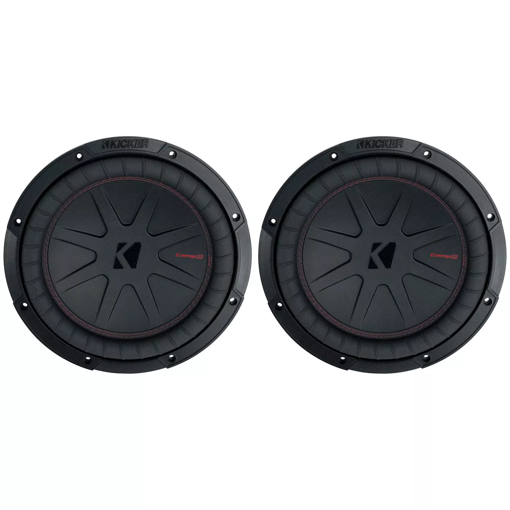(2) Kicker 48CWR104 COMPR10 10" 1600 Watt Car Stereo Subwoofers Subs CWR10-4