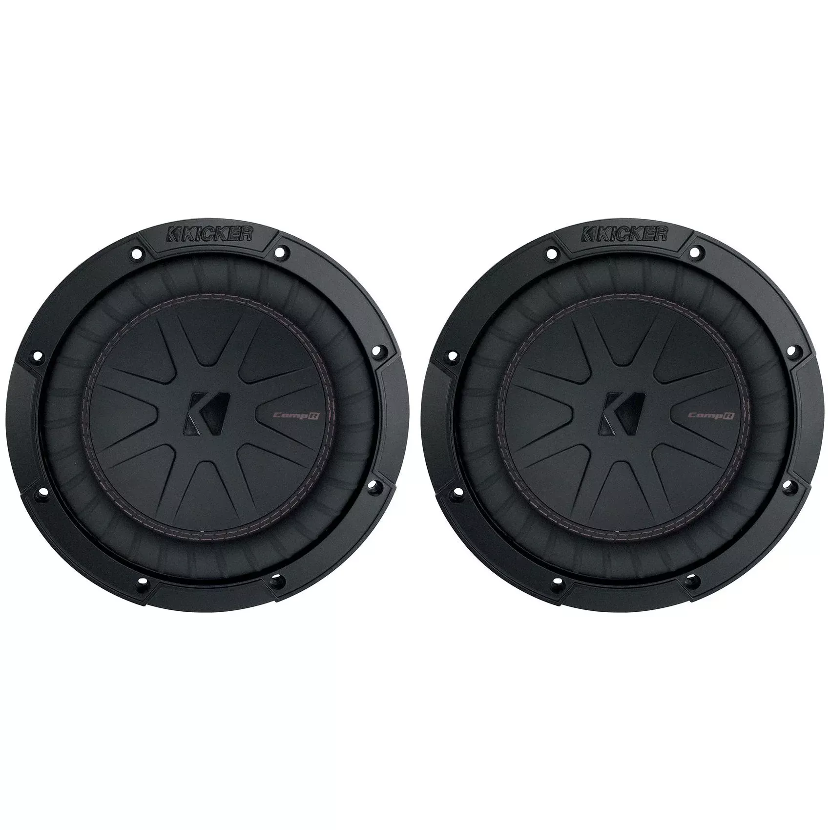 (2) Kicker 48CWR82 COMPR8 8" 1200w DVC 2-Ohm Car Audio Subwoofers Subs CWR8-2