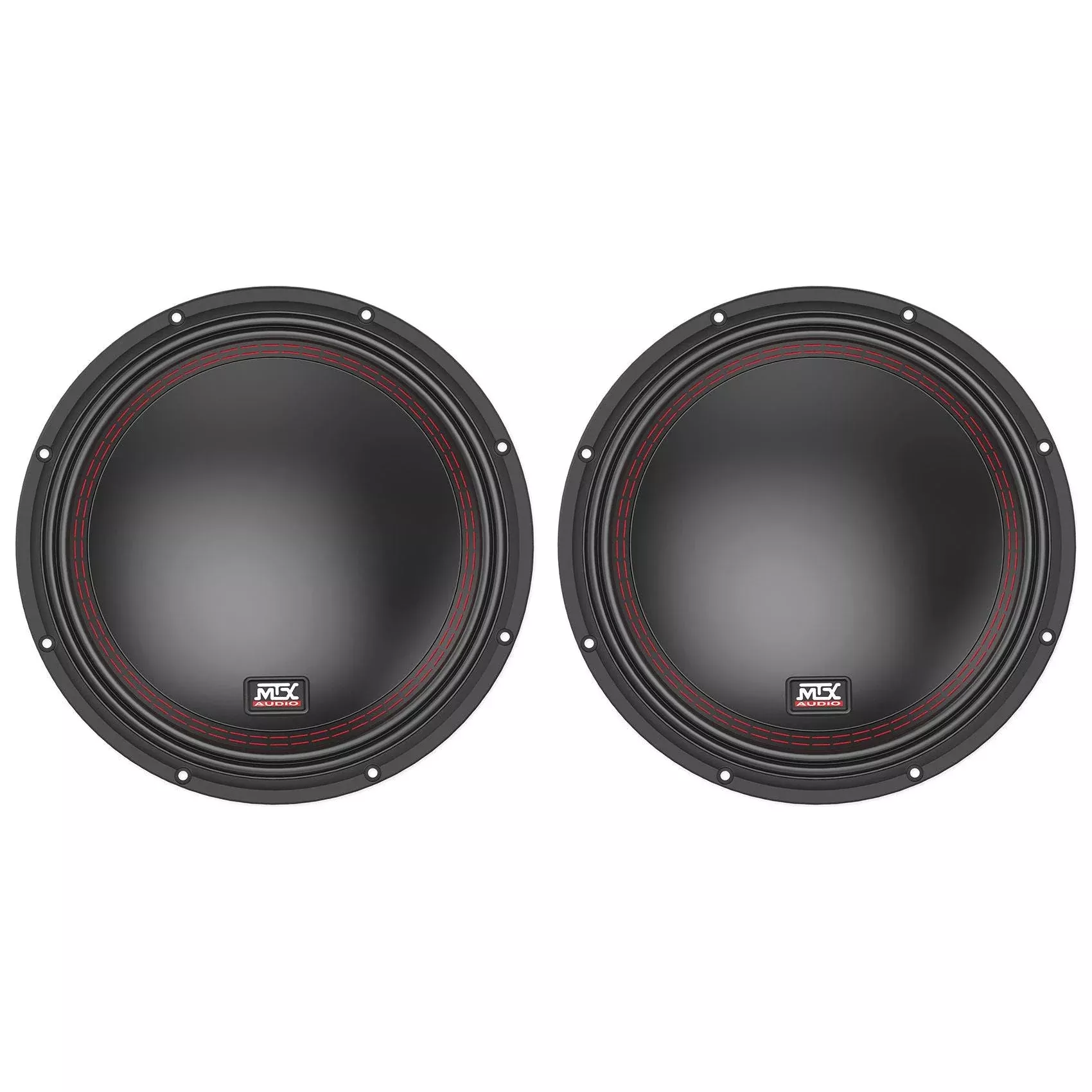 (2) MTX 5510-44 10" 1600 Watt Peak DVC 4-ohm Car Audio Subwoofers Subs