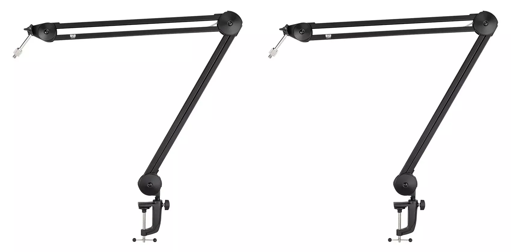 (2) Warm Audio 512-BBA 31" Adjustable Microphone Boom Arm Mic Stands