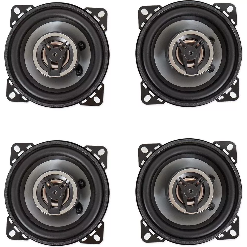 (4) Crunch CS4CX 4" Inch Car Audio 2-Way Speakers 200 Watts Max