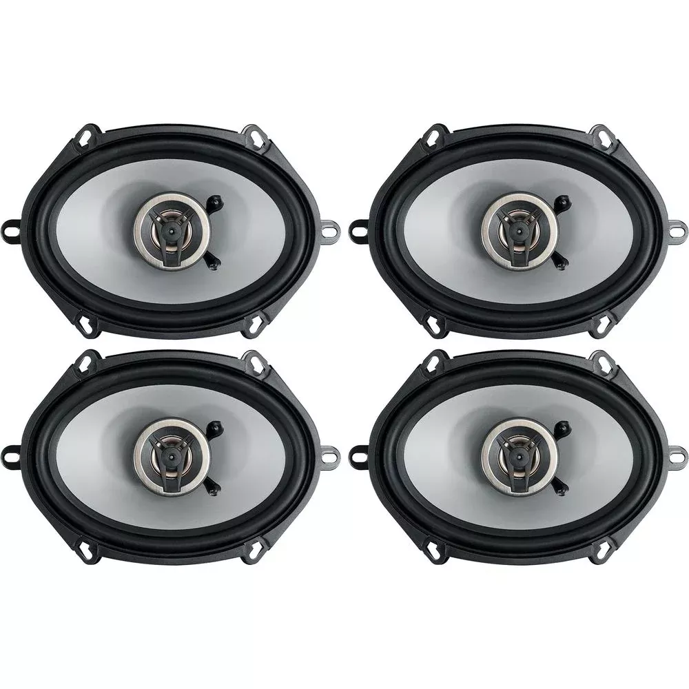 (4) Crunch CS5768CX 5x7" or 6x8" Car Audio Speakers 2-Way 250 Watts Max