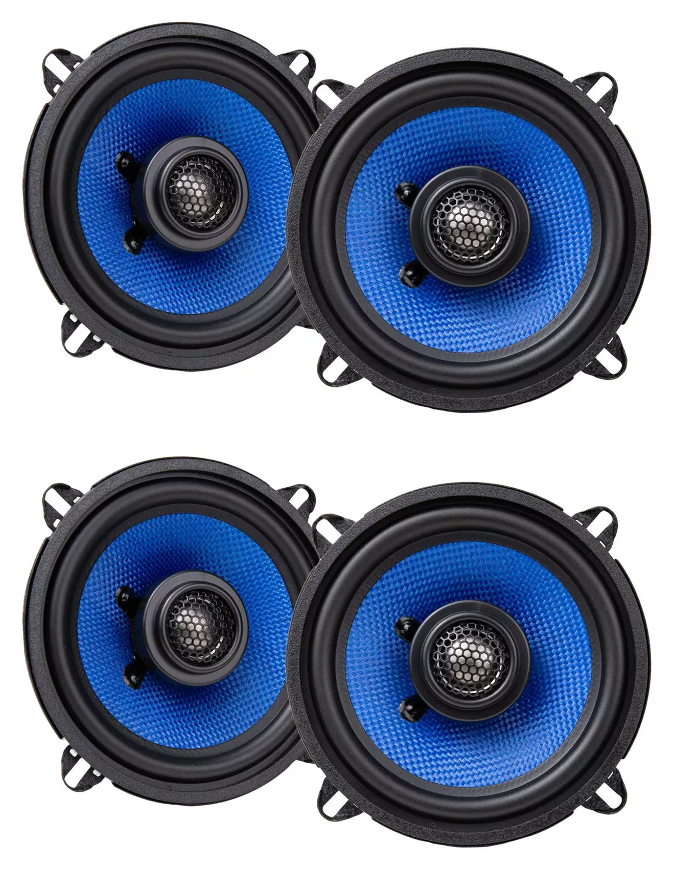 (4) Hifonics HCC525CX 5.25" 80 Watt 2-Way Coaxial Car Audio Speakers