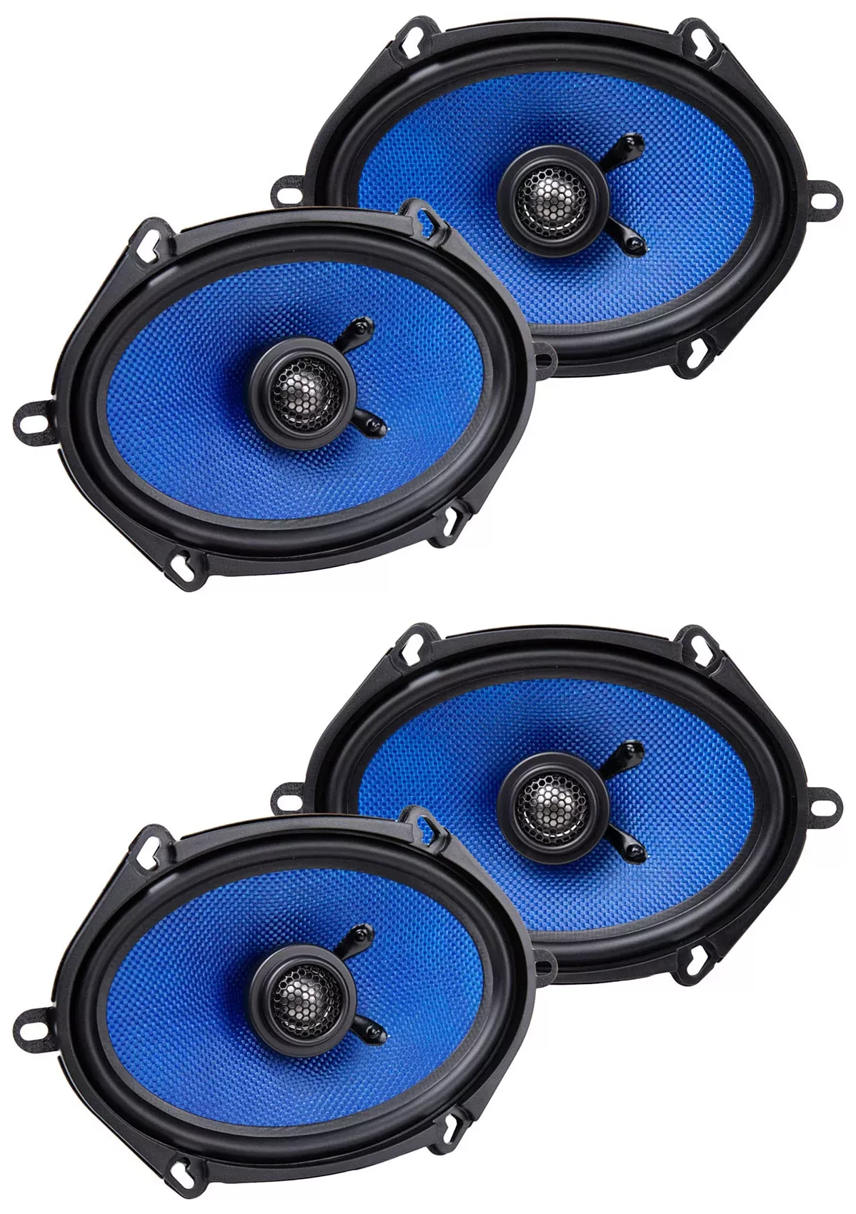 (4) Hifonics HCC5768CX 5x7"/6x8" 125 Watt 2-Way Coaxial Car Stereo Speakers