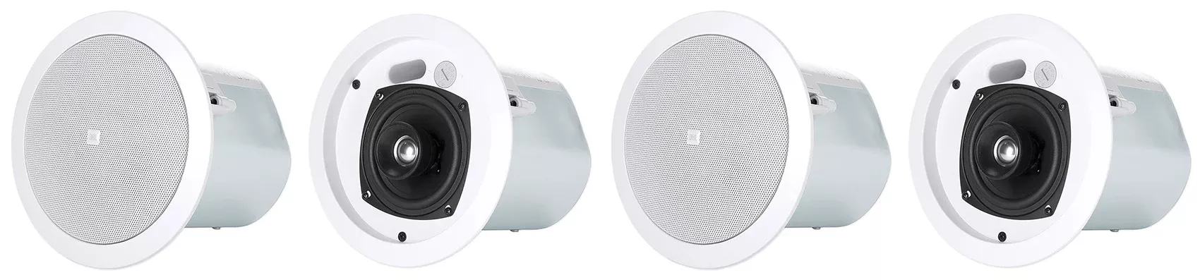 4) JBL Control 24CT 4" 70v Commercial Restaurant/Bar/Cafe White Ceiling Speakers