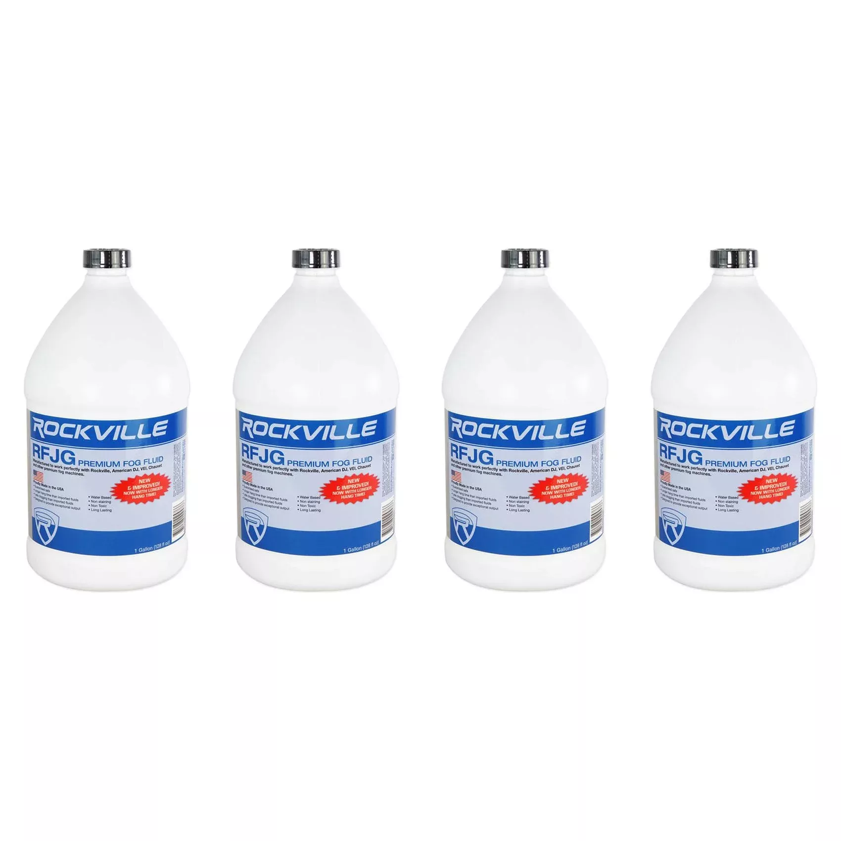 4) Rockville RFJG Gallons Fog/Smoke Juice Fluid For Chauvet/American DJ Machines