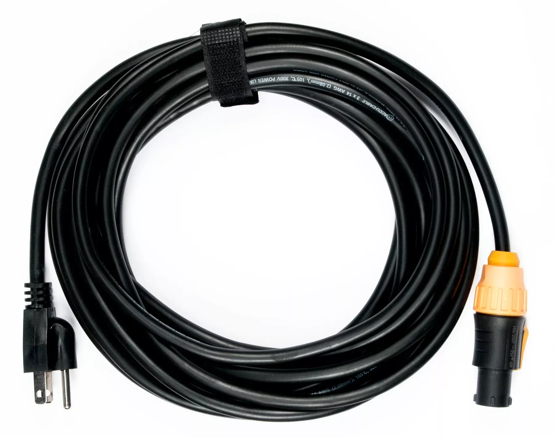 Accu-Cable SIP1MPC25 Outdoor 25' Power Twist Lock To 3-Prong Edison Plug Cable