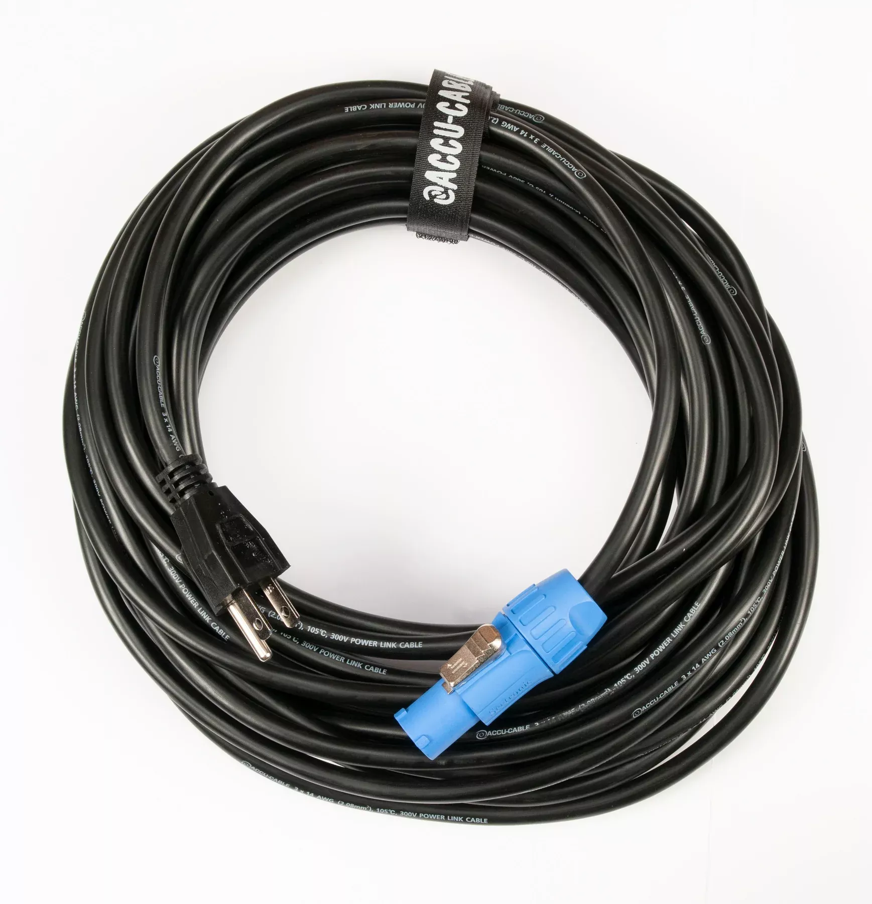 Accu-Cable SMPC50 50 Foot Locking Power Connector To Edison Power Cable ADJ