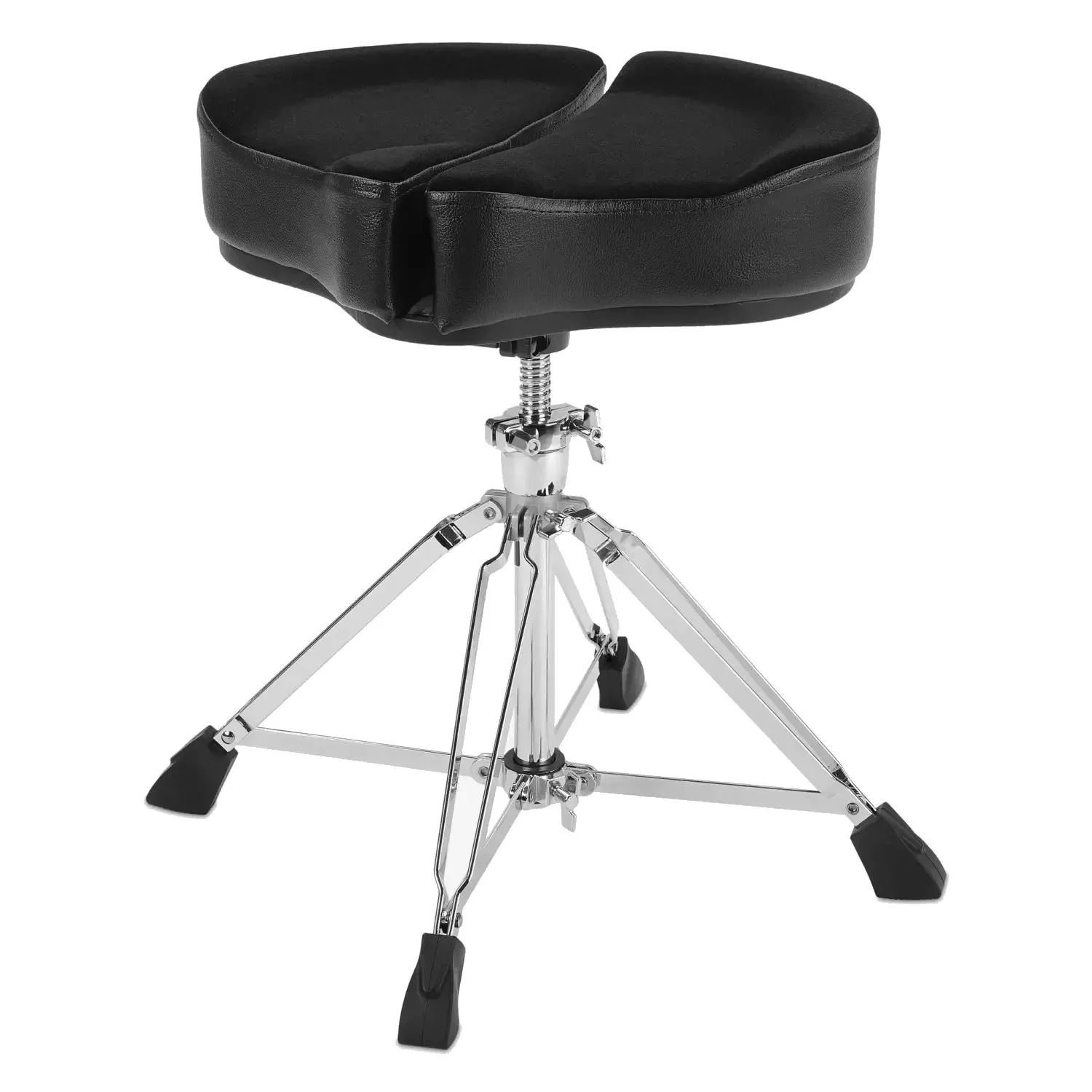 Ahead 18-Inch Spinal-G Saddle Top 4 Leg Drum Throne - Black