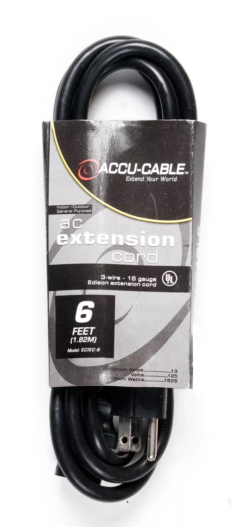 American DJ ADJ ECIEC-6 6 Foot 16 Gauge Female IEC To Edison Power Cable