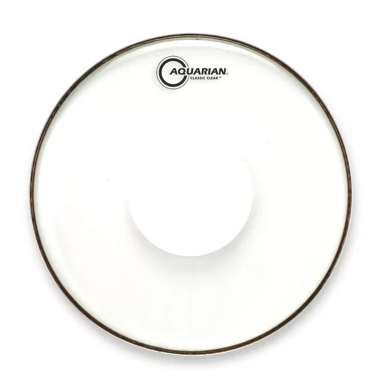 Aquarian Classic Clear Drum Heads with Power Dot