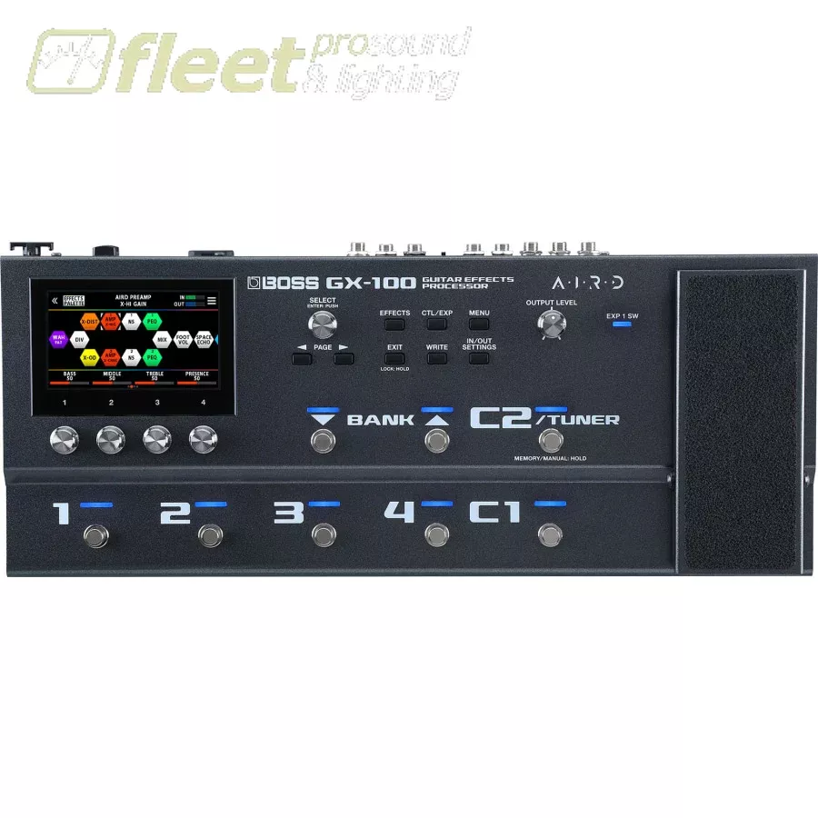 BOSS GX-100 Guitar Effects Processor, Touch Screen