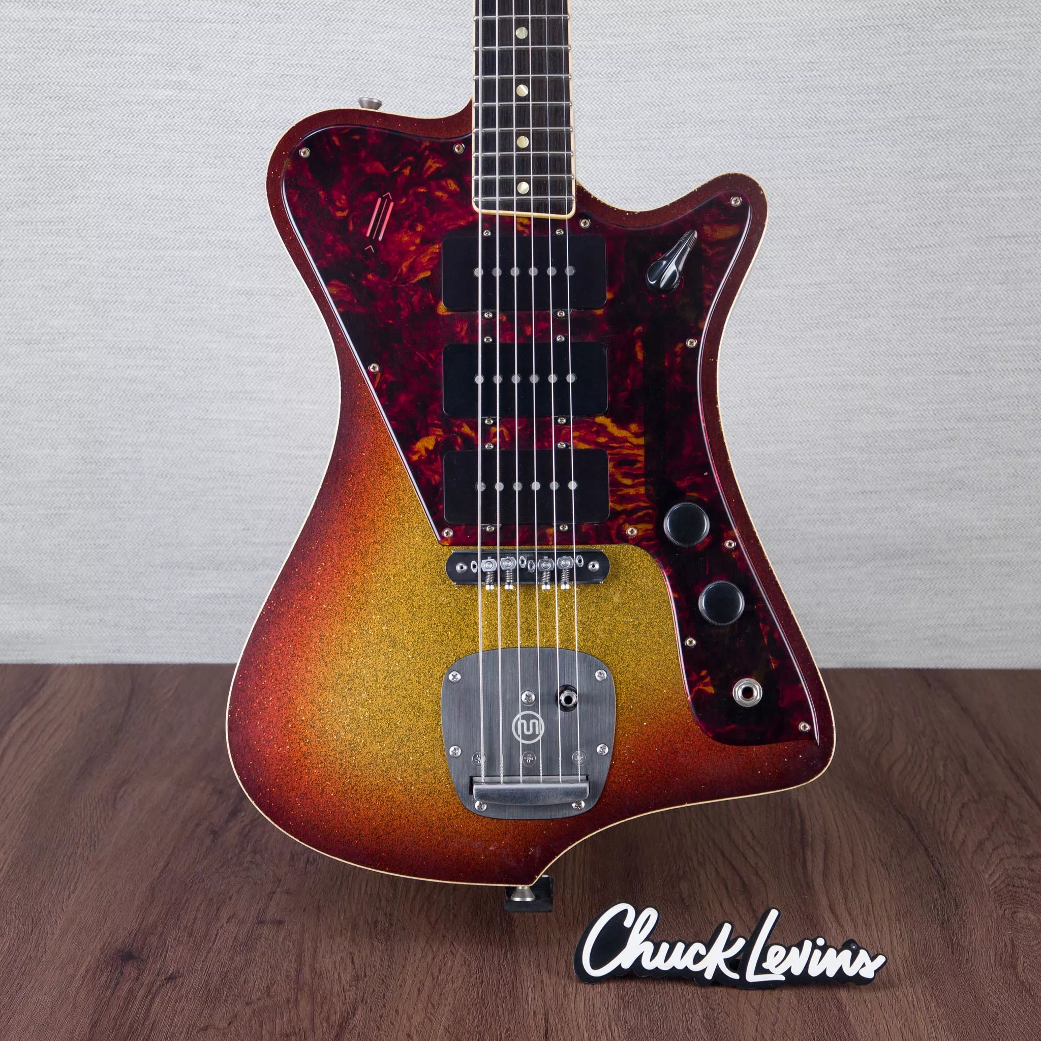 Castedosa The Halcon Baritone Electric Guitar - Aged 3-Tone Sunburst Sparkle - #355