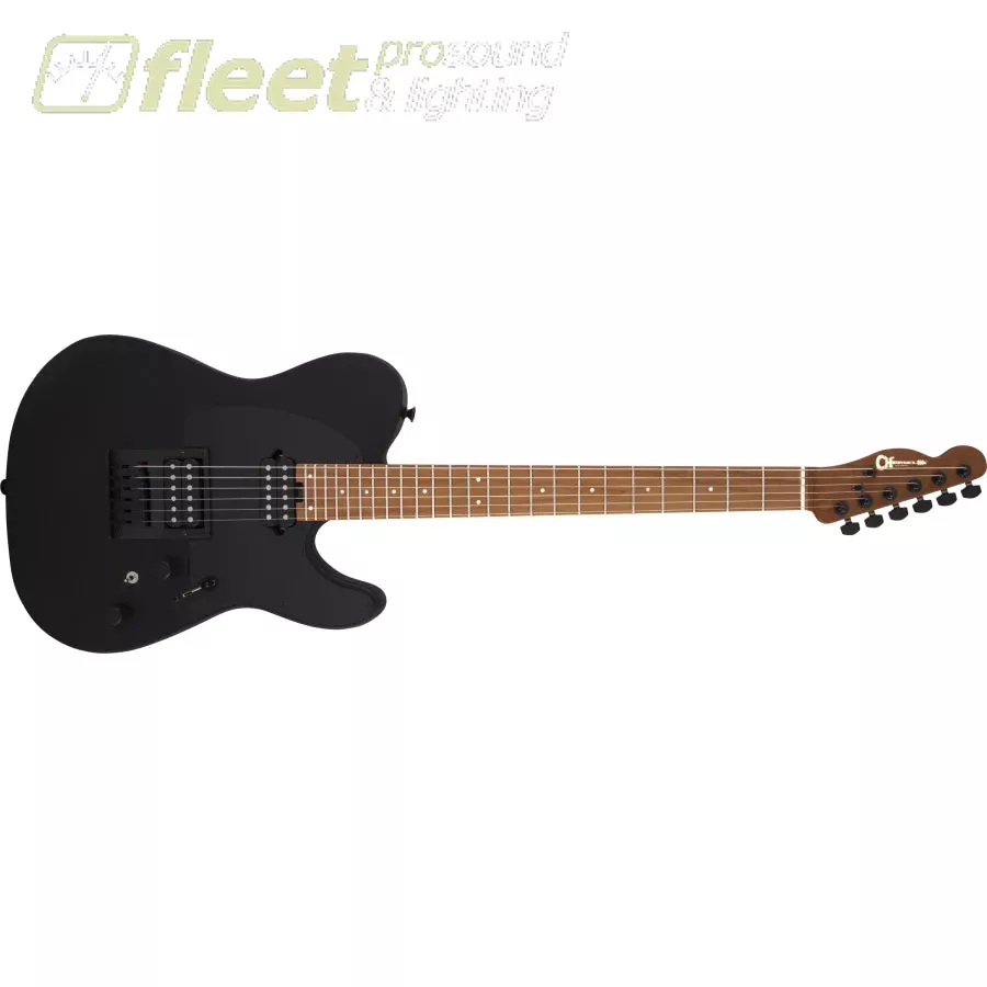 CharvelPro-Mod So-Cal Style 2 24 HH HT CM, Caramelized Maple Fingerboard Guitar - Satin Black (2966551568)