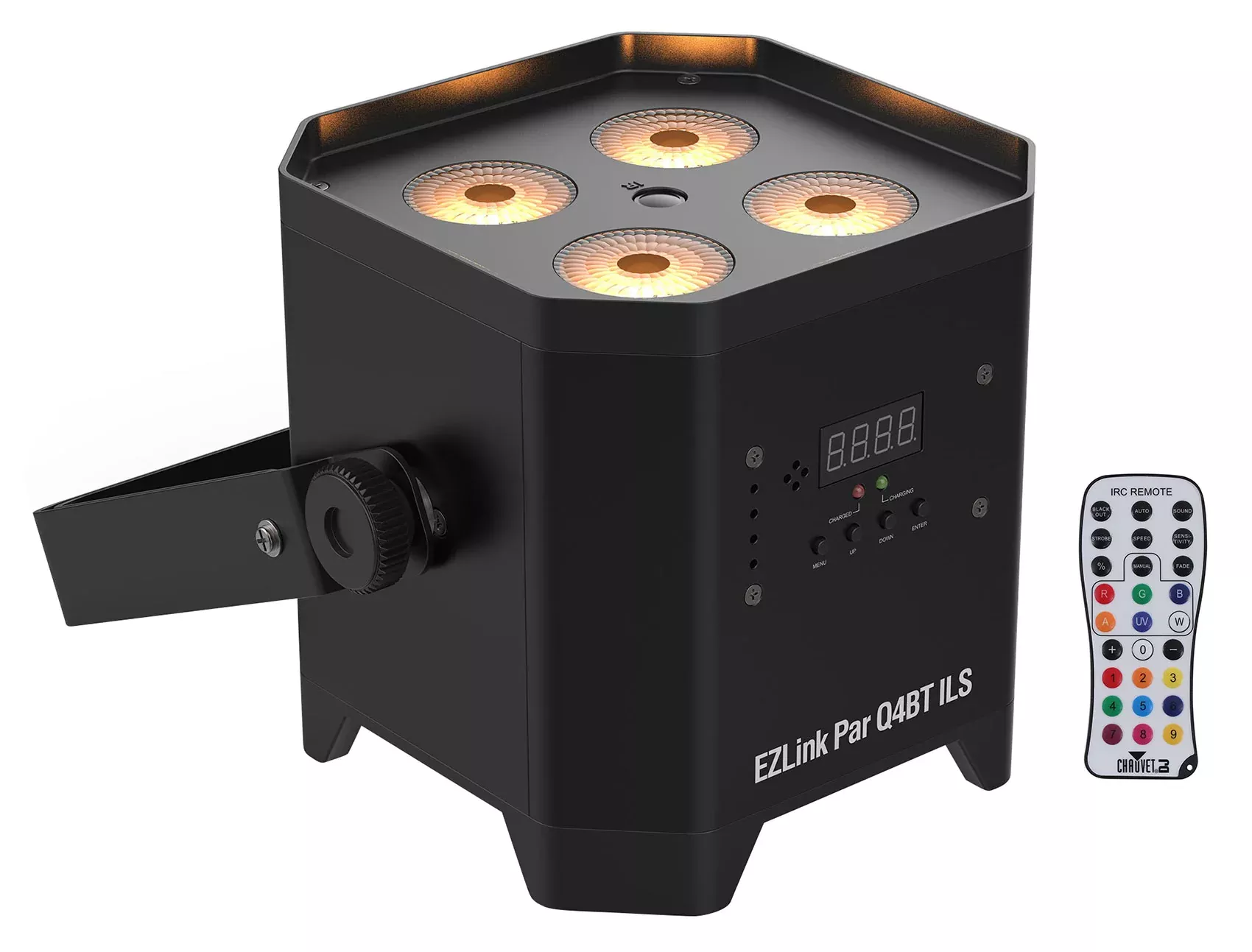 Chauvet DJ EZLink Par Q4BT ILS RGBA Bluetooth Rechargeable Par Wash Light+Remote