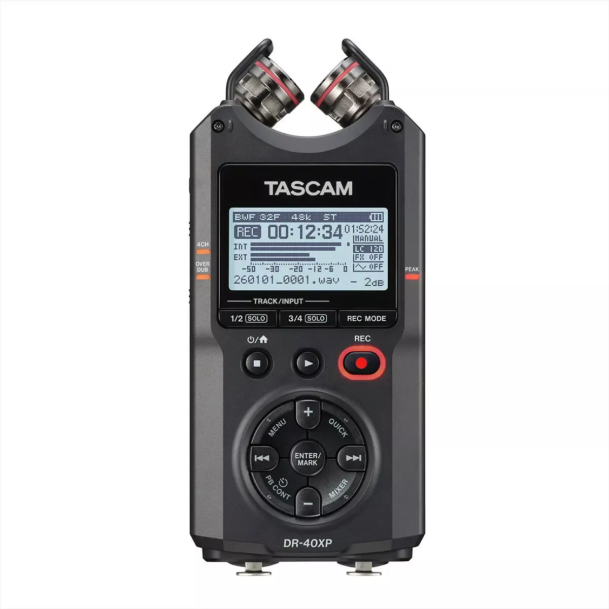 DR-40XP 4-Channel Portable Field Recorder with USB-C Interface