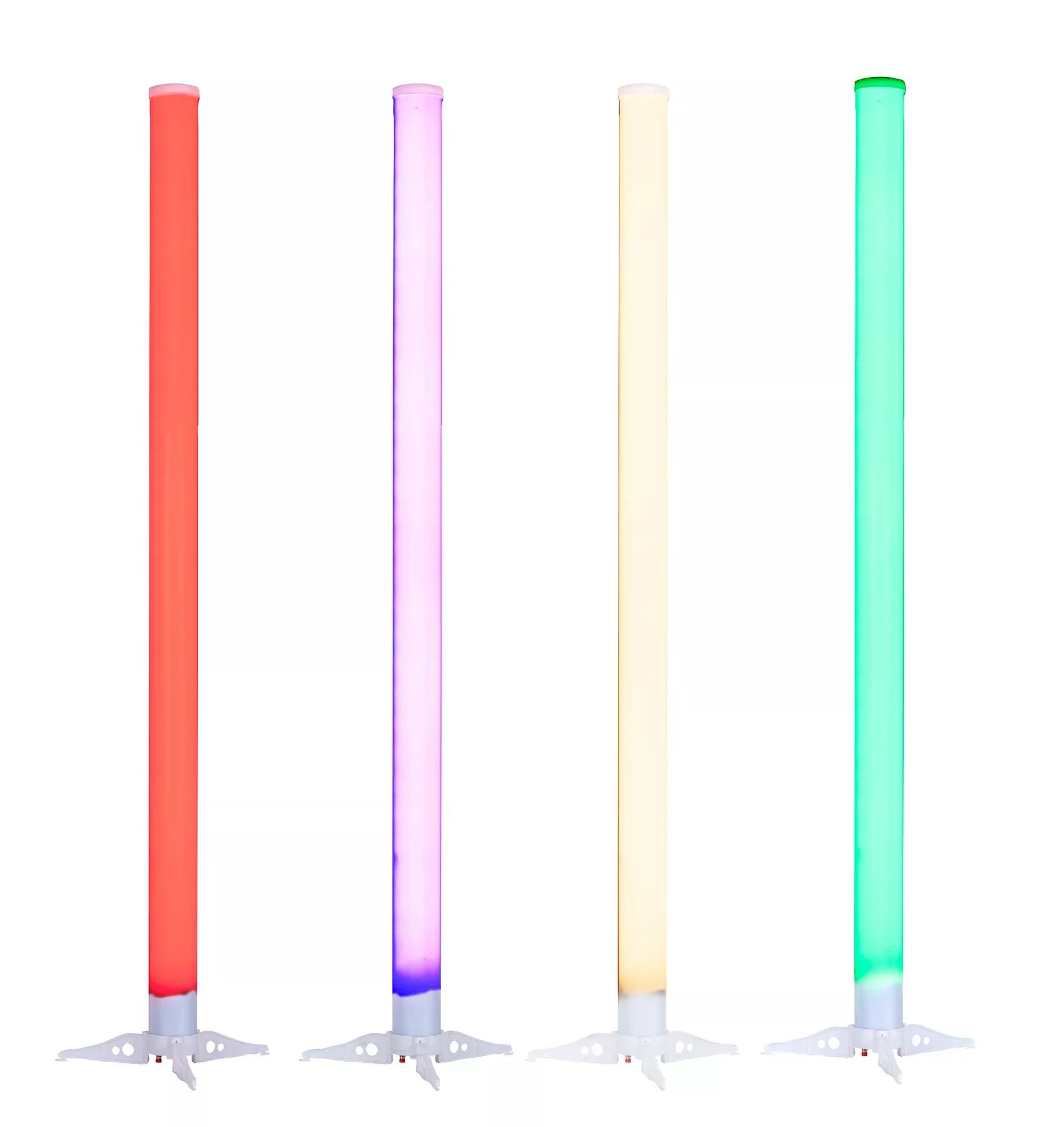 Eliminator LED BP TUBES 4 PAK Battery Powered 4x RGB LED Light w/Remote+Bag ADJ