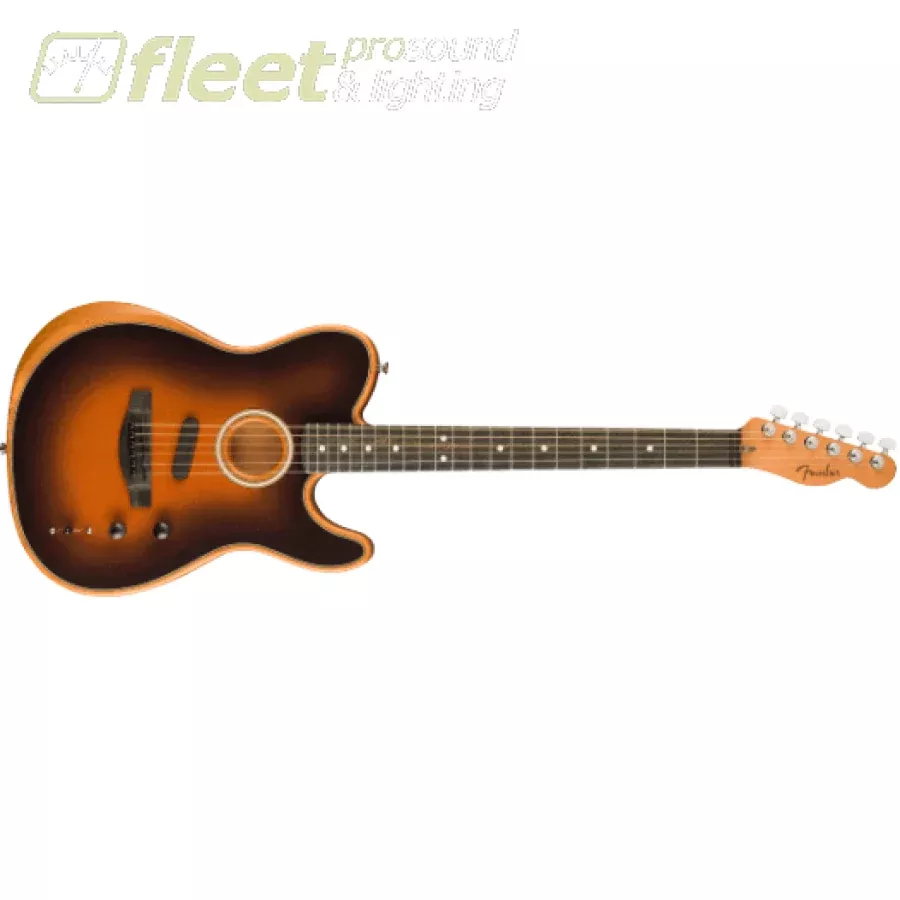 Fender American Acoustasonic Telecaster, Ebony Fingerboard Guitar - Sunburst (0972013232)