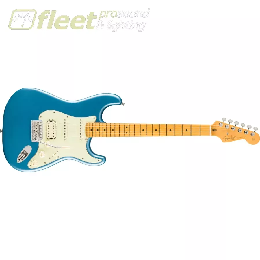 Fender American Professional Classic Stratocaster Electric Guitar HSS Maple in Faded Lake Placid Blue - 0114952379