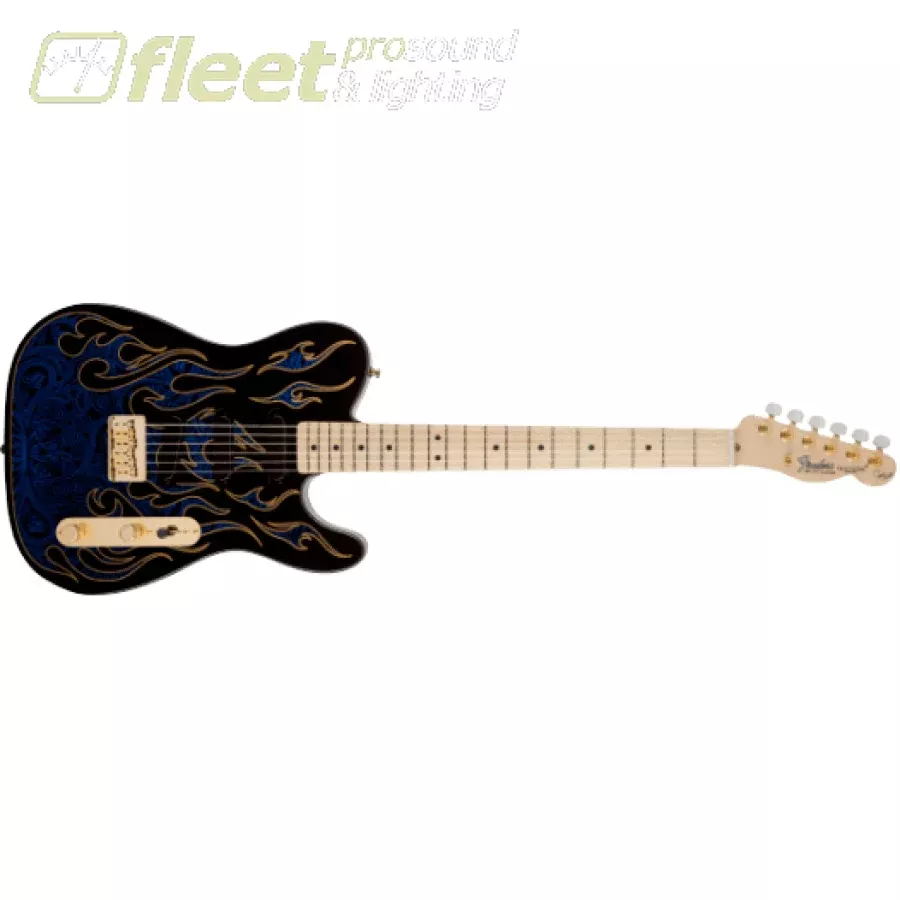 Fender Artist James Burton Telecaster, Maple Fingerboard Guitar - Blue Paisley Flames (0108602888)