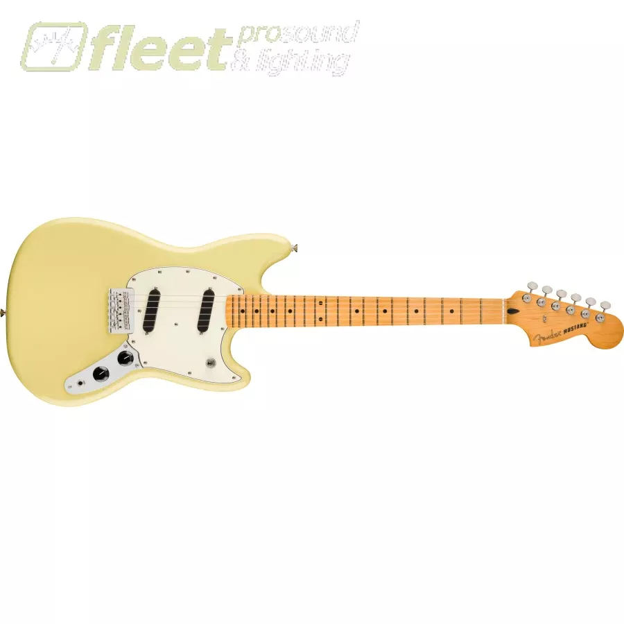 Fender Player II Mustang, Maple Fingerboard,Hialeah Yellow, 0140462561