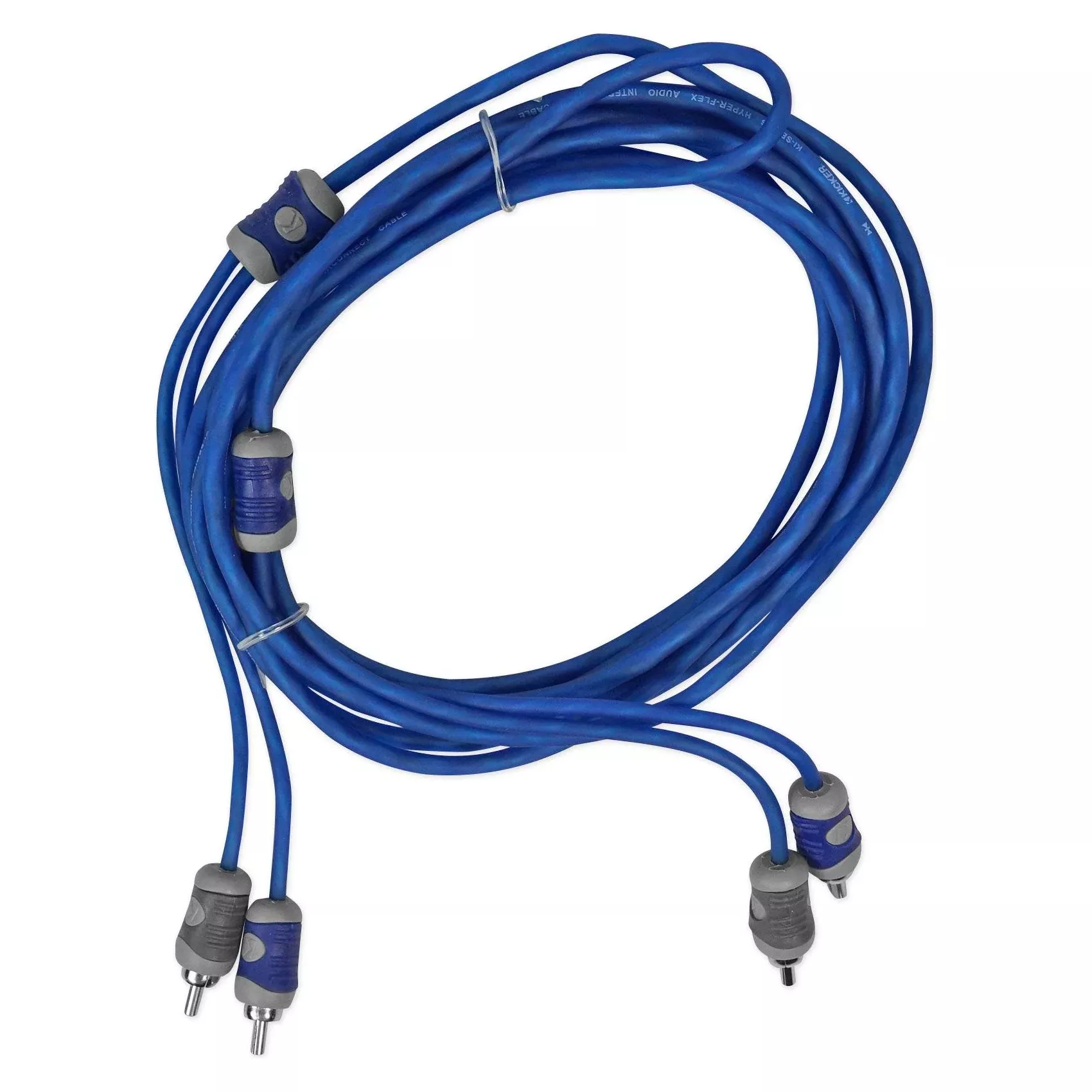 KICKER 46KI24 12 ft. 2-Channel RCA Cable 4 Meter