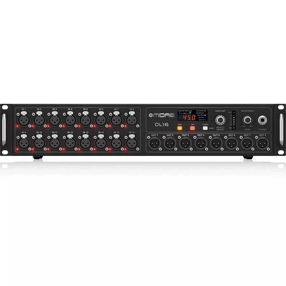 MIDAS DL16 Digital Mixer Stagebox 16in/8out
