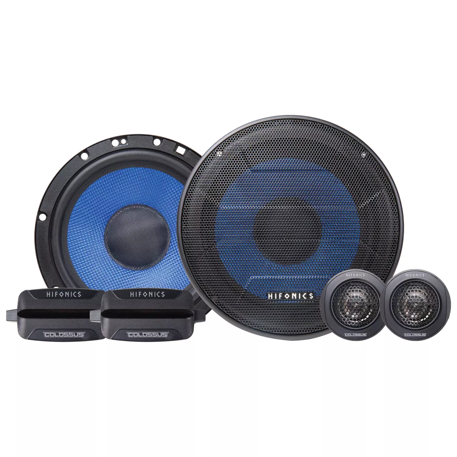 Pair Hifonics HCC65C 6.5" 150w Component Car Audio Speakers w/Aluminum Tweeters