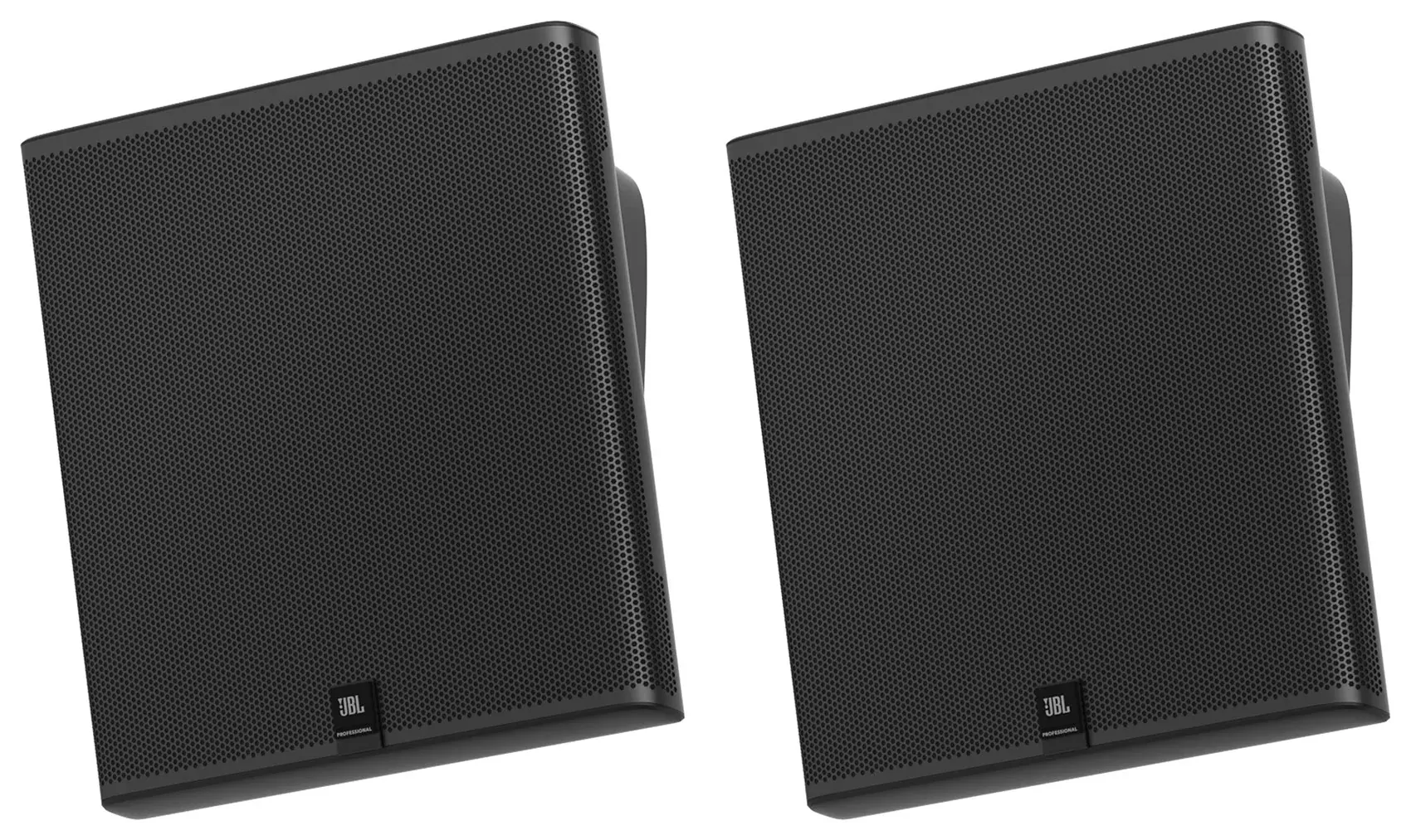 Pair JBL SLP14/T-BK Sleek Low-Profile On Wall Mount 4" 70v Commercial Speakers
