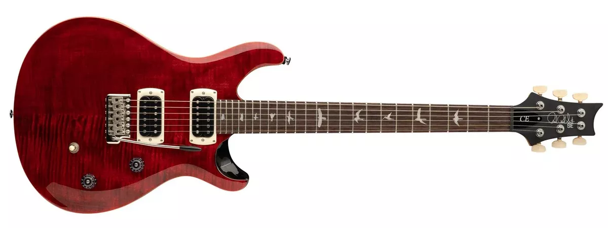 PRS SE CE24 Electric Guitar with Gig Bag, Black Cherry -CE4BRXN1-BU - 115984::BU