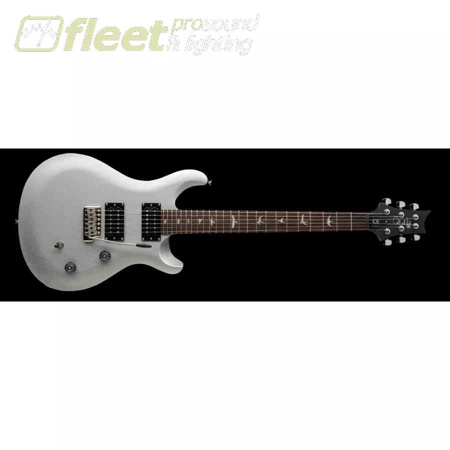 PRS SE CE24 Satin Electric Guitar in Metallic Silver w/ Bag CH44MS