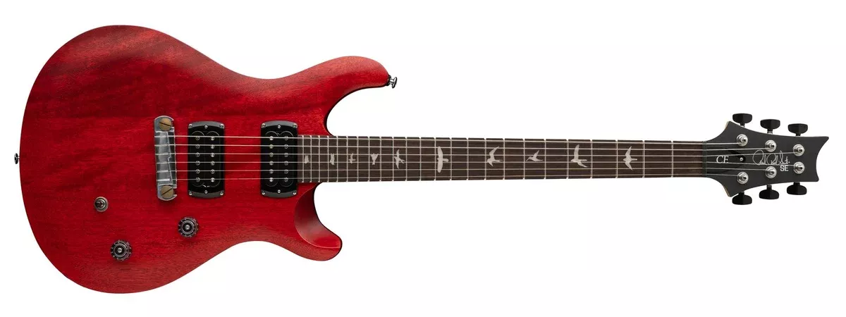 PRS SE CE24 STANDARD STOPTAIL STAIN, VINTAGE CHERRY WITH BAG: CS4HBRXN1:VC - 115976::VC