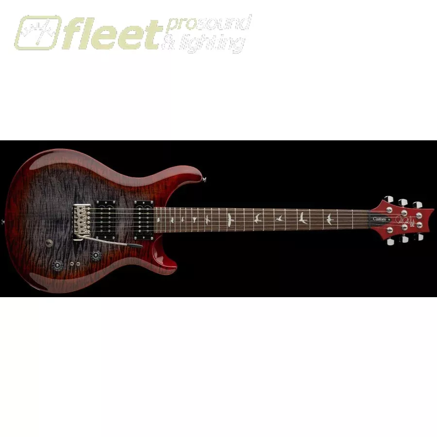 PRS SE Custom 24 08 Electric Guitar in Charcoal Cherry Burst - C844CG