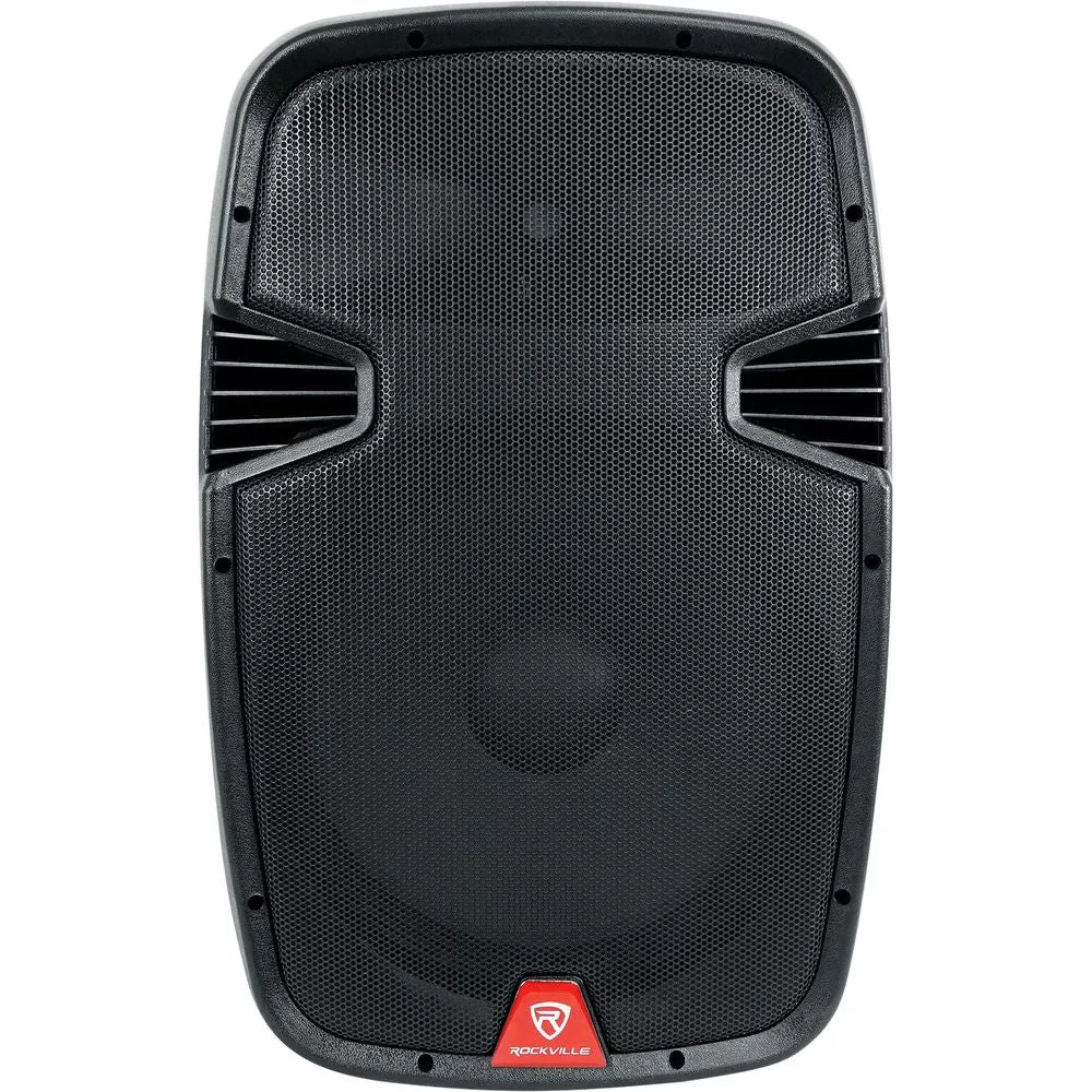 RAMSYS15 BOX 1 15" Rechargeable Active DJ PA Speaker+2 Mics+Remote+Speaker Cable