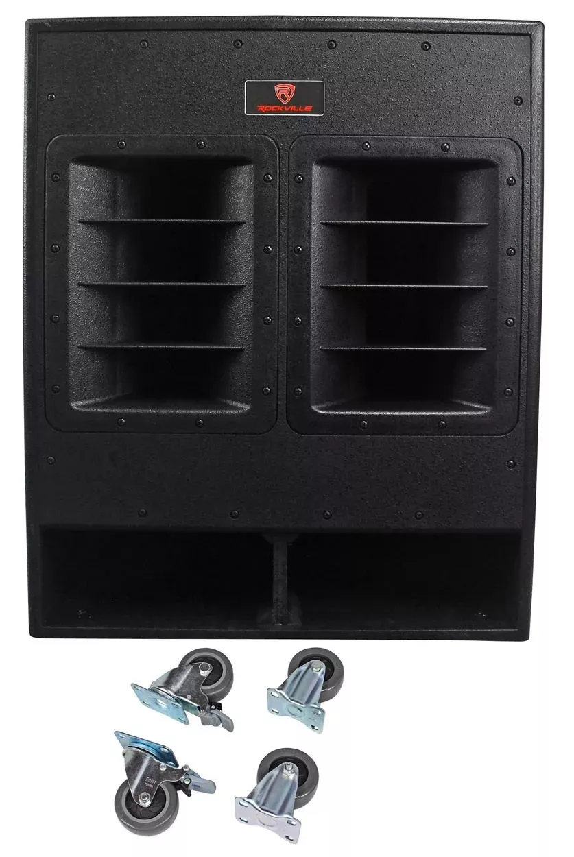 Rockville RBG18FA BOX 1 18" 3000W Pro Audio Folded Horn Subwoofer (Amplifier sold separately)