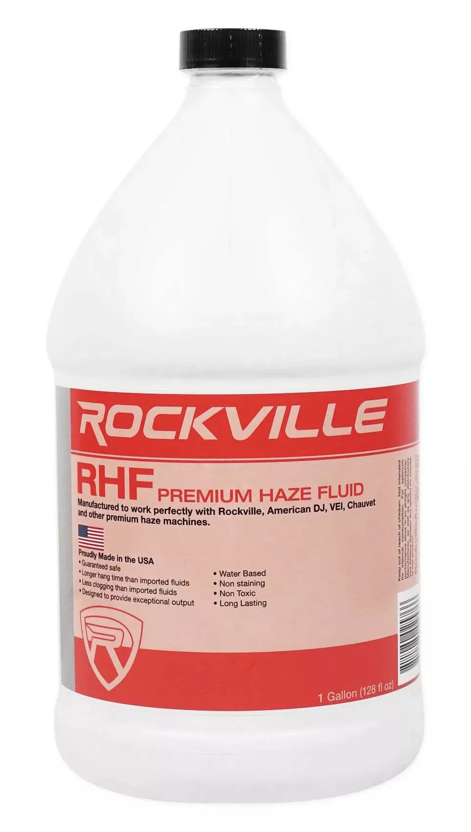 Rockville RHF Gallon Water-Based Haze Machine Fluid Juice/No-Clog/Long Hang Time