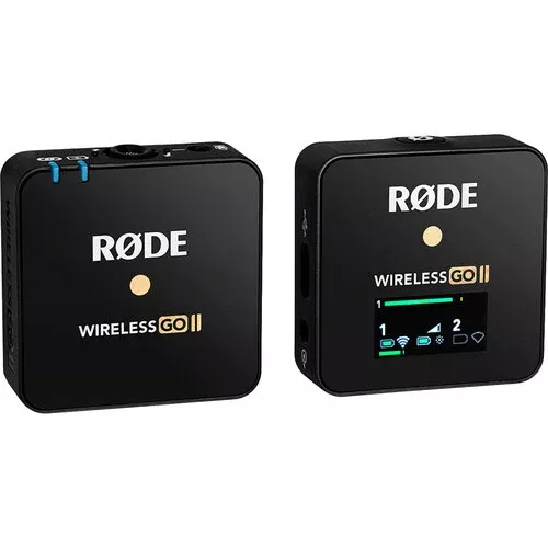 Rode Wireless GO II Single Compact Digital Wireless Microphone System/Recorder (2.4 GHz, Black) (*OPEN BOX*)