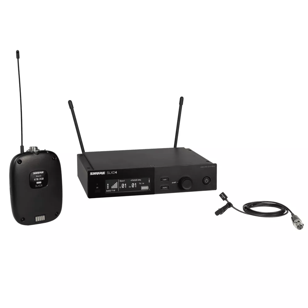 Shure SLX14W93H57 Wireless Lapel Microphone System – H57