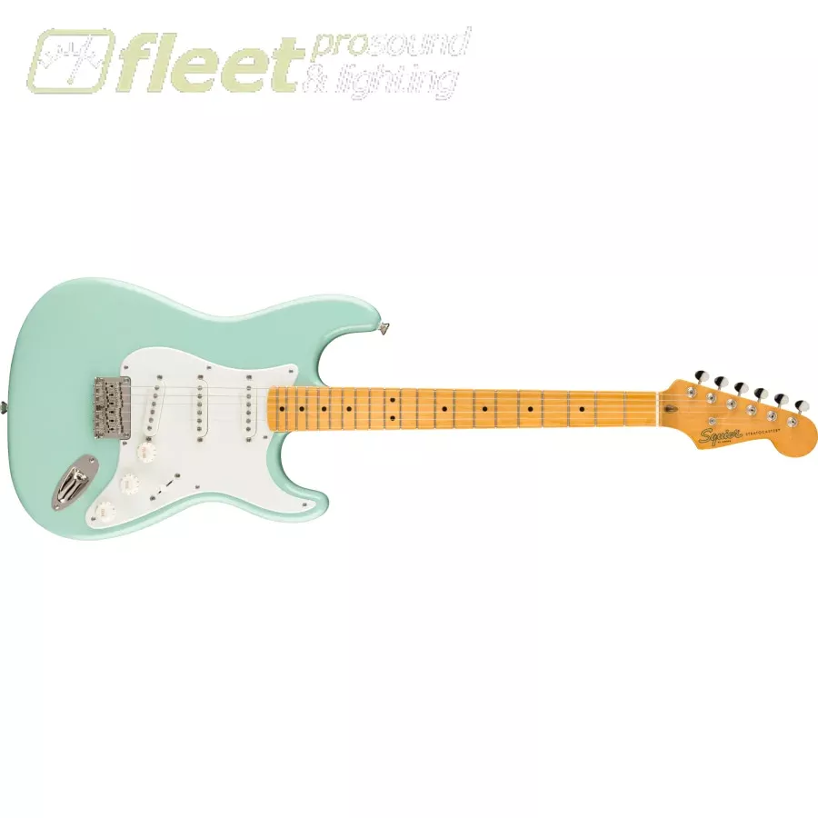 Squier Classic Vibe 50s Stratocaster HT Hard Tail Maple Fingerboard, Parchment Pickguard, Surf Green - 0374008557