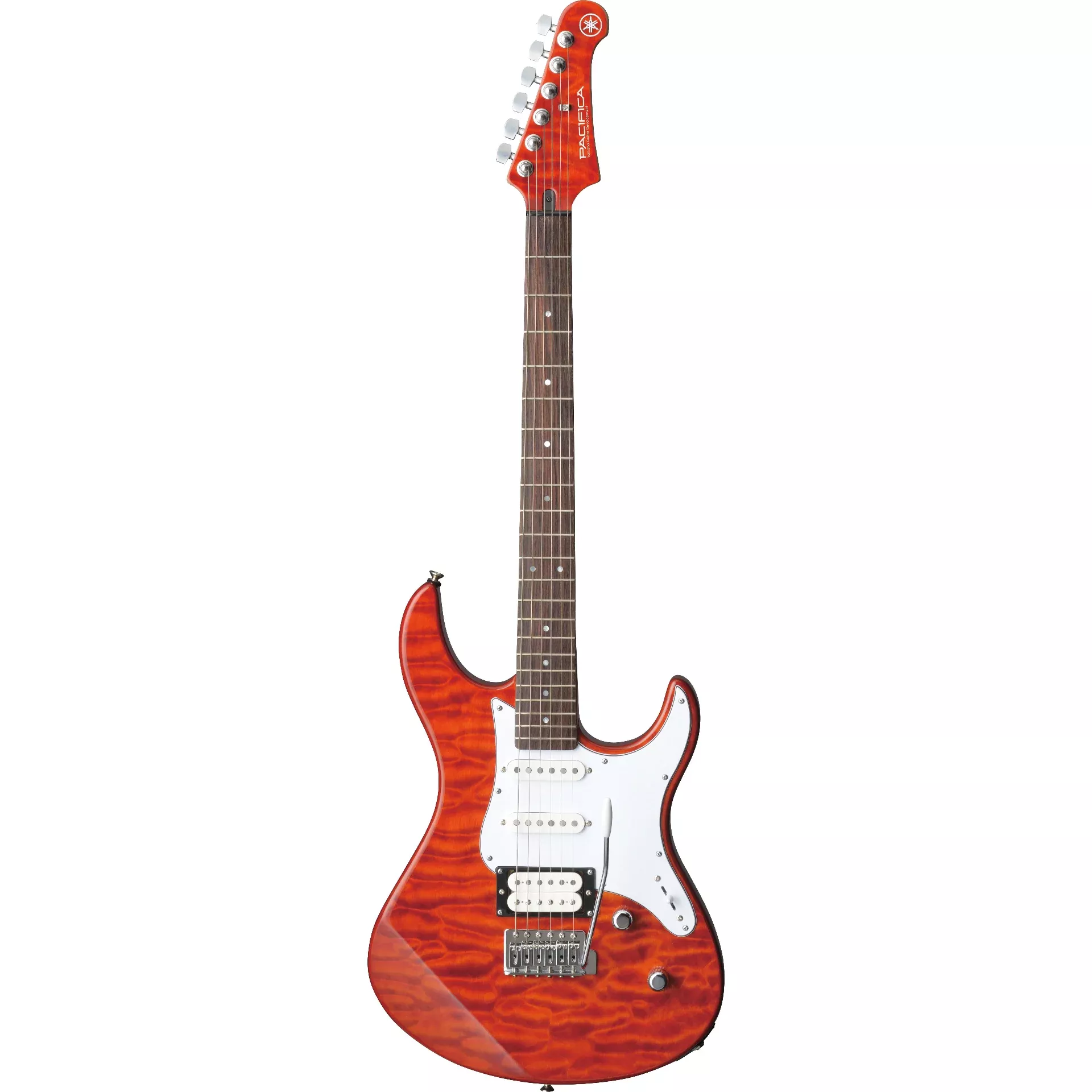 Yamaha PAC212VQM Pacifica Series Quilted Maple Electric Guitar - Caramel Brown