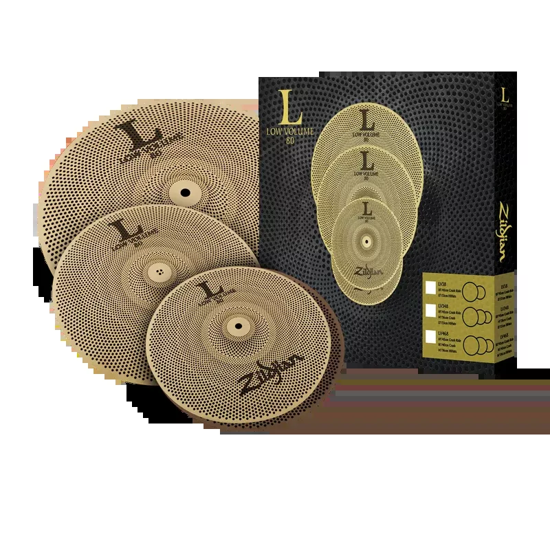 Zildjian L80 Low Volume 13"/14"/18" Cymbal Box Set