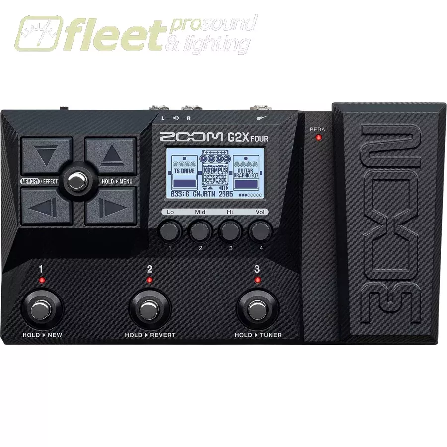Zoom G2XFOUR Guitar Multi-Effects Processor with Expression Pedal
