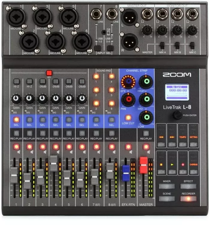 ZOOM L-8 Live Sound and recording
