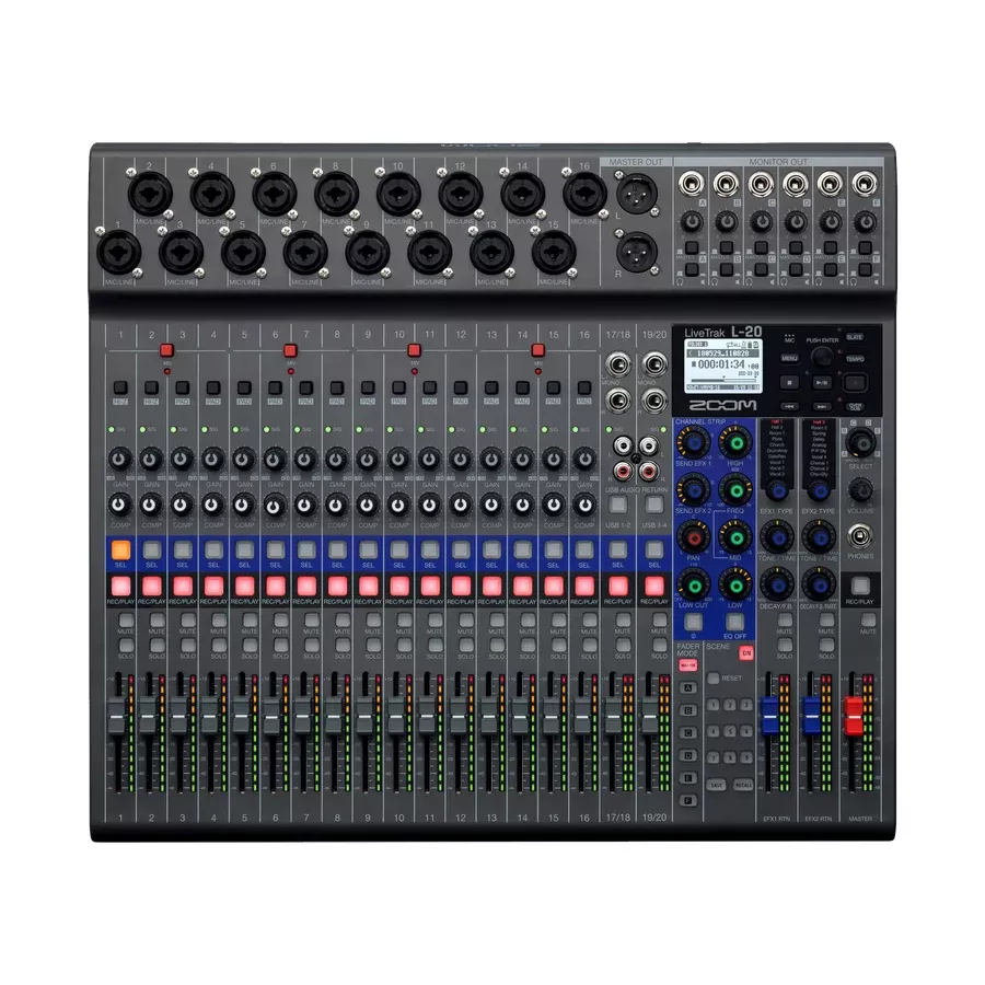Zoom LiveTrak L-20 Portable Digital Mixer & Recorder