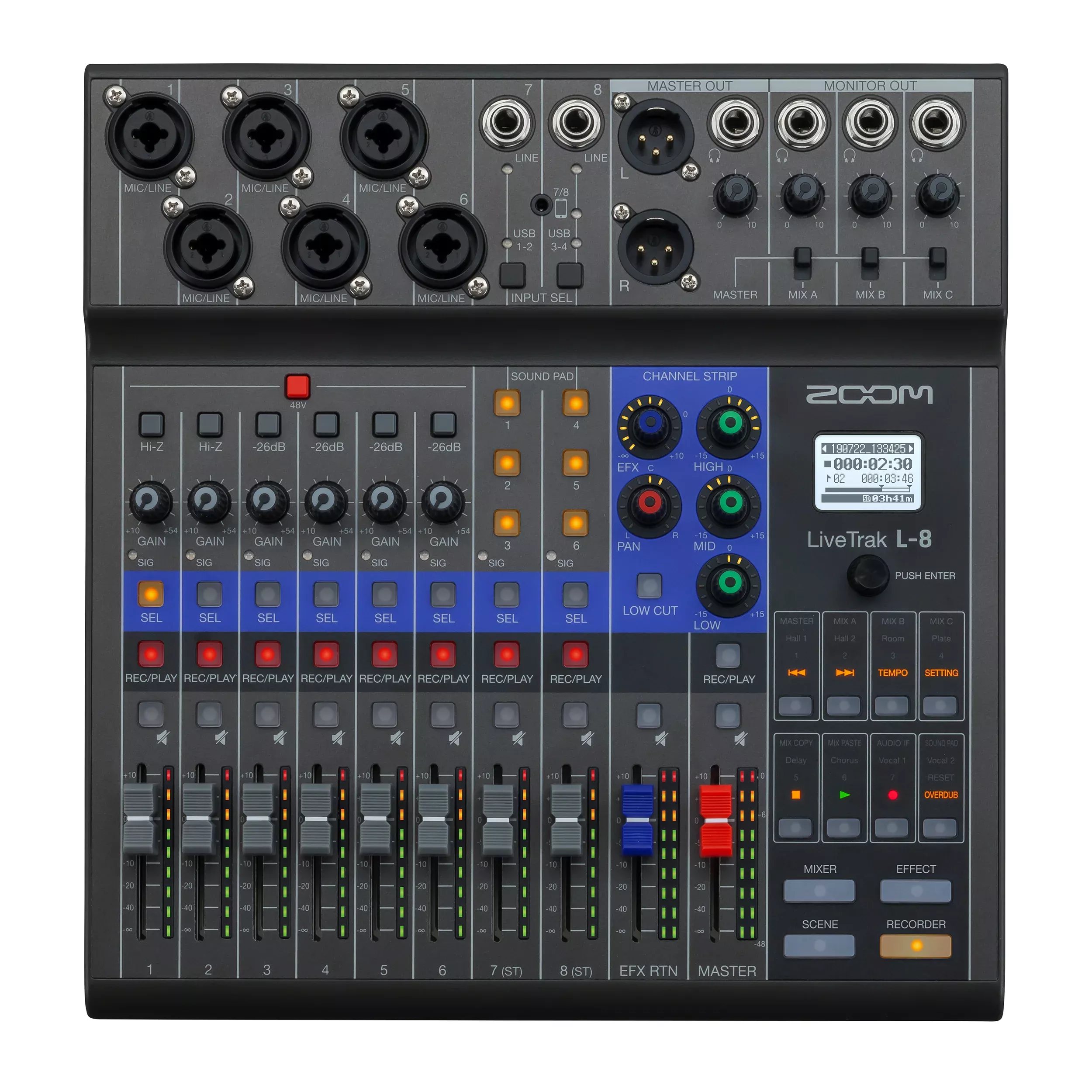 Zoom LiveTrak L-8 Mixer