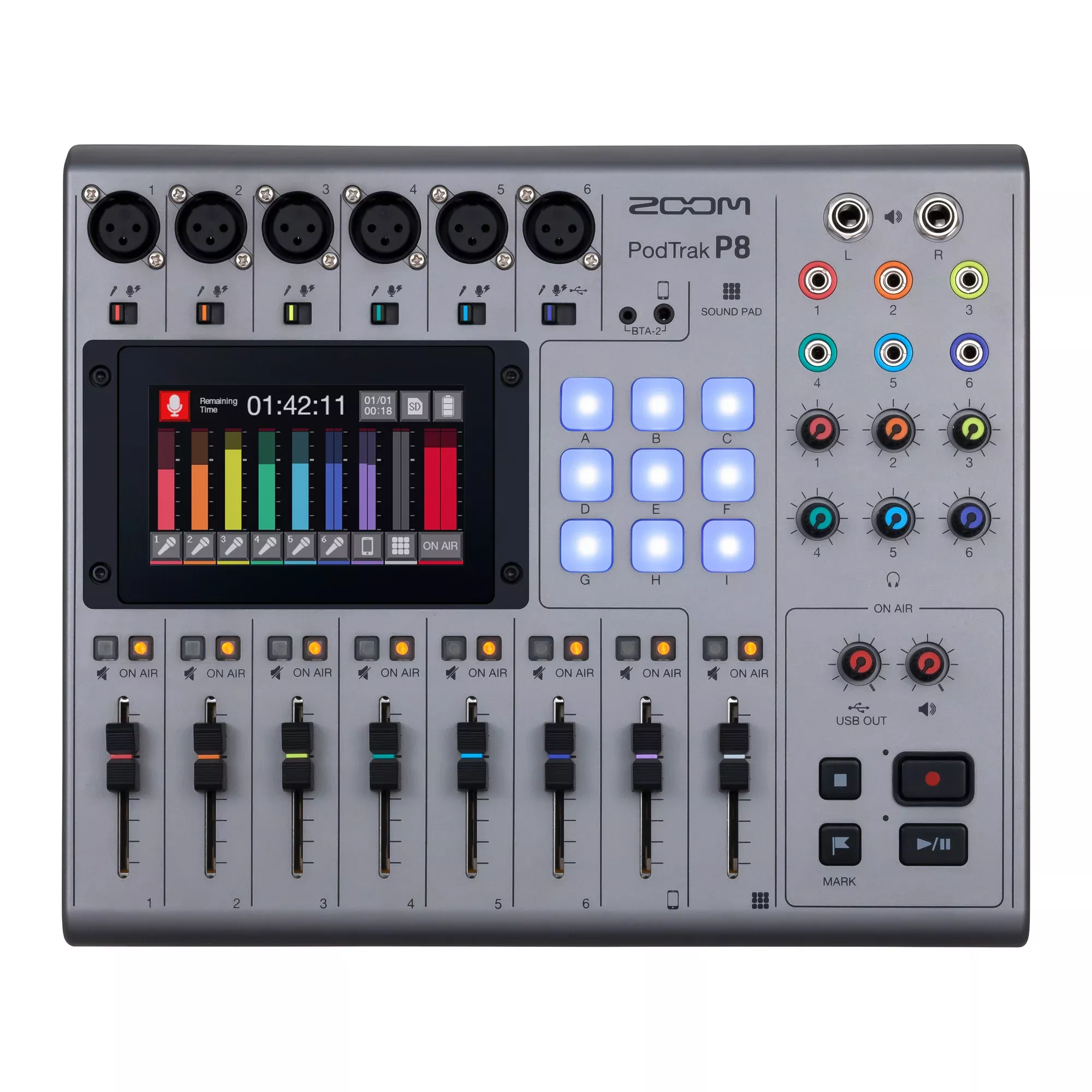 Zoom PodTrak P8 Podcast Recorder